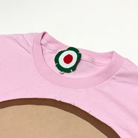 MKM ORIGINAL デカ耳パッチTシャツ・桜色