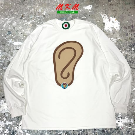 MKM ORIGINAL 耳ピロングTシャツ 【初期遊戯のピアス】