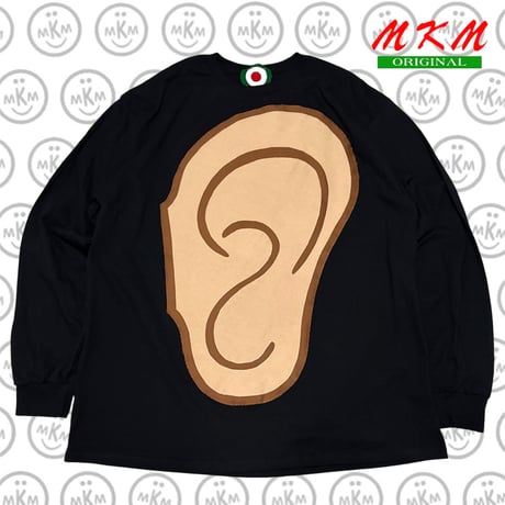 MKM ORIGINAL デカ耳パッチロングTシャツ