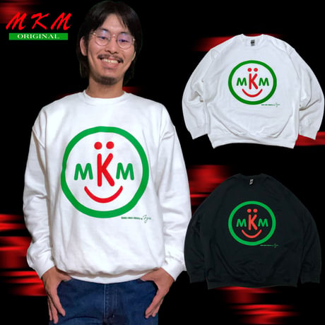 MKM ORIGINAL オリジナルトレーナー・白のニコマンちゃん