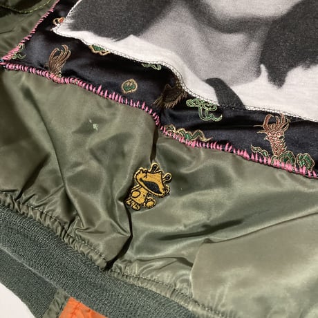 MKM ORIGINAL custom jacket【ファイト一発！背中に拓哉MA-1】