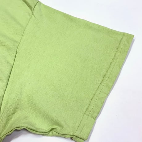 MKM ORIGINAL 【ライムグリーン×薄緑系チェックのあ~あ~Tシャツ】