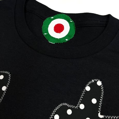 MKM ORIGINAL 【黒白水玉のあ~あ~Tシャツ】