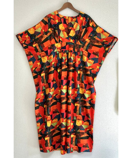 70s psychedelic easy dress