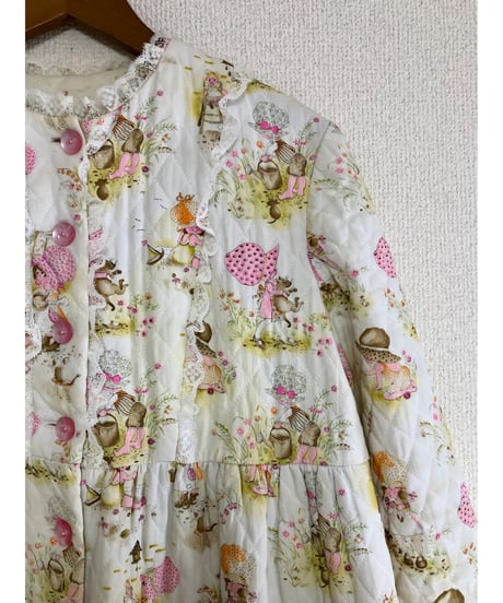 70s quilted sweet robe