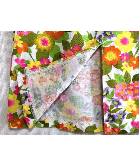 60-70's hawaiian flower skirt