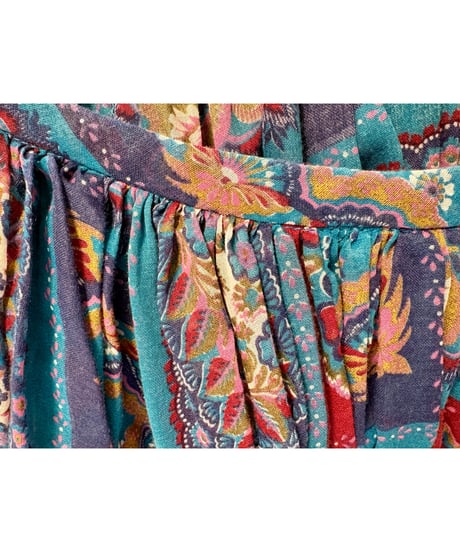 70s scarf print dress