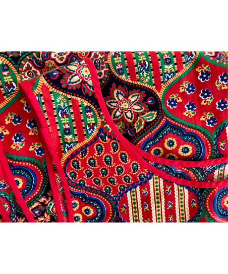 paisley apron dress