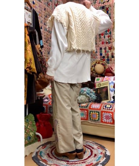 aran knit vest