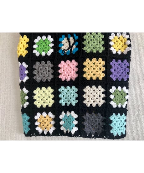granny square one-piece black
