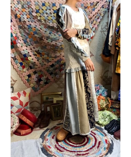jeanne marc patchwork dress