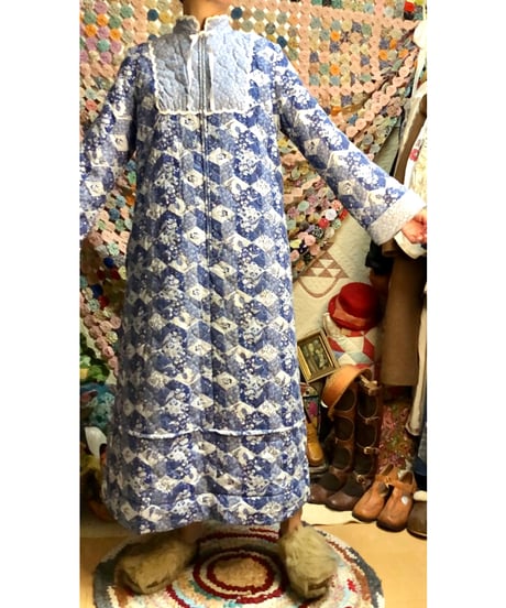 70s patchwork print robe