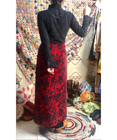 60-70's tapestry skirt