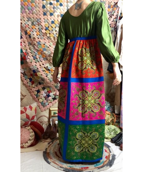 60's paisley dress