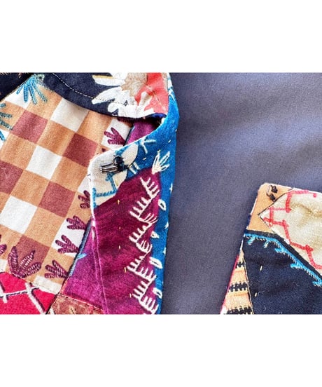 unique crazy quilt print jacket