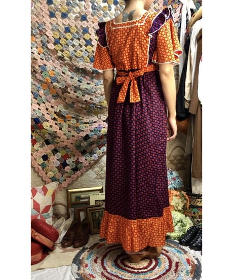 vintage pakistan cotton one-piece②