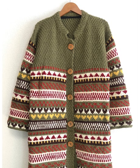 hand knit dress coat