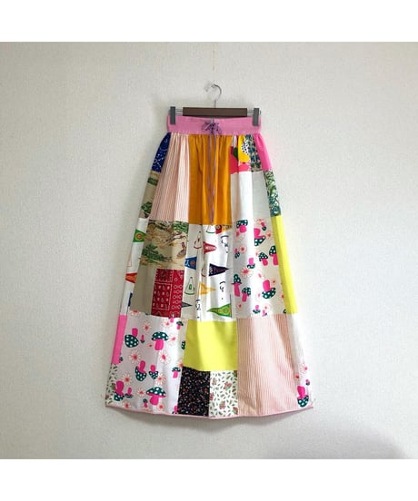 70's patchwork skirt