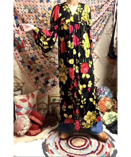 60's flower dress
