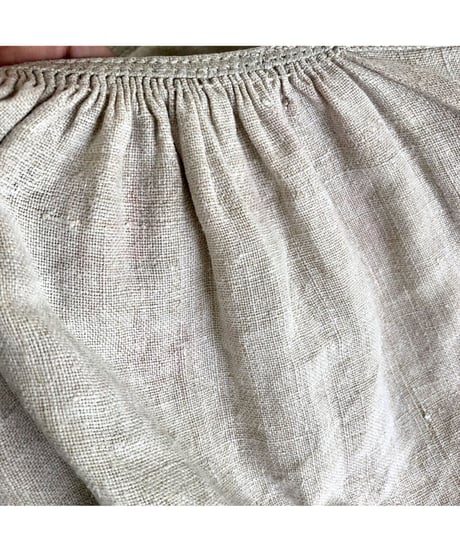 vintage ukrainian embroidered one-piece linen white