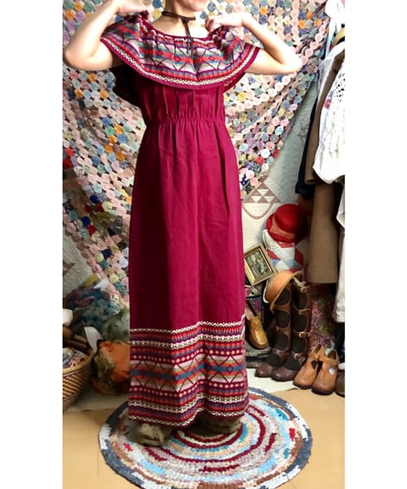 guatemala embroidered dress
