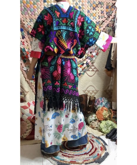 mexican peacock poncho