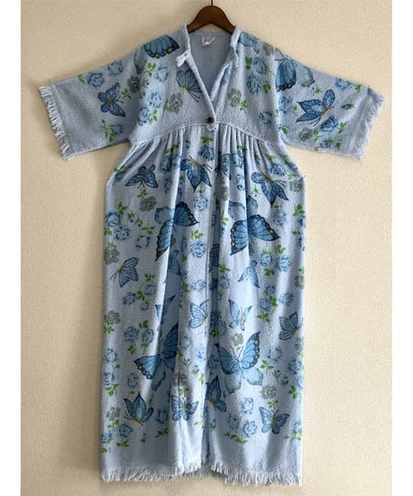70s butterfly pile dress