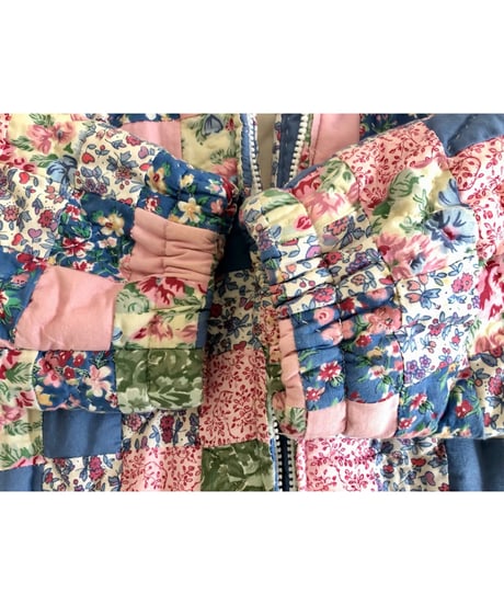 80s patchwork quilt jacket