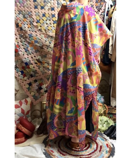 60's Joseph magnin psychedelic one-piece