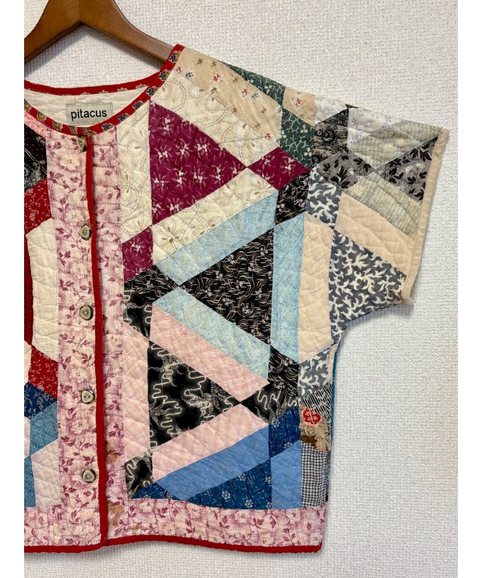 パッチワークキルトトップス　vintage パッチワーク キルトトップ 4枚セット - メルカリ