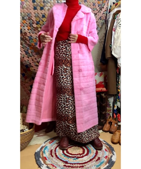 70s fleece fur coat