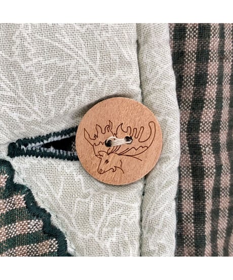 patchwork animal motif quilting jacket