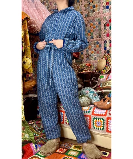 80s quilted jumpsuits