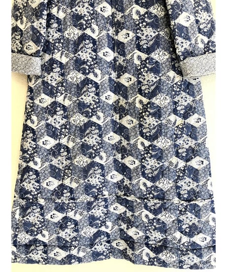 70s patchwork print robe