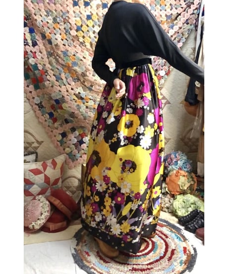 60s psychedelic flower dress