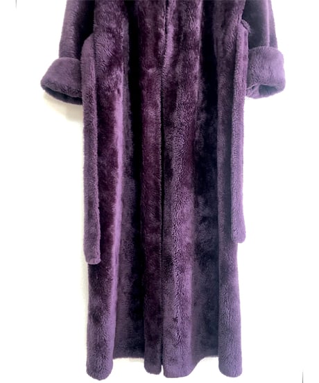 70s fleece eco fur robe