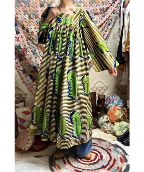 bell sleeve batik dress