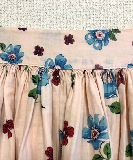 50s flower print apron
