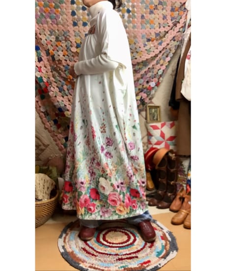 70s easy flower dress