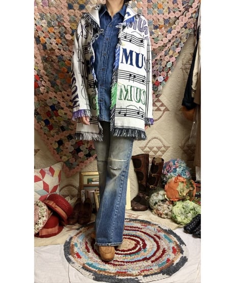 music tapestry fringe jacket
