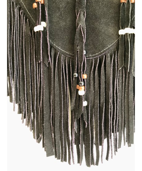 leather fringe collar