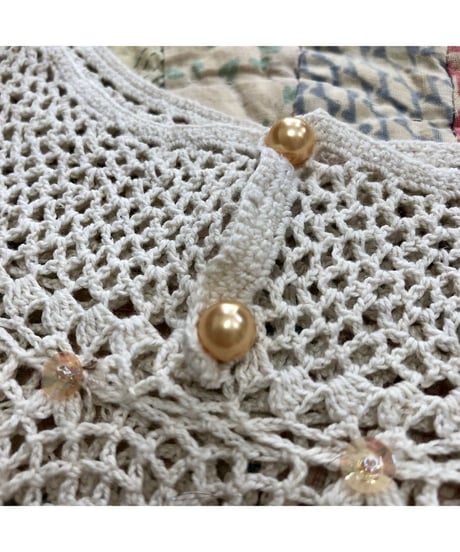 cotton crochet collar