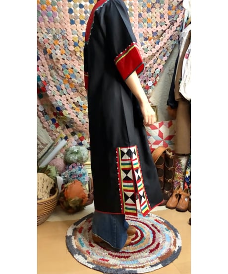 patchwork ethnic dress