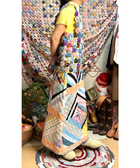 yo-yo quilt vest