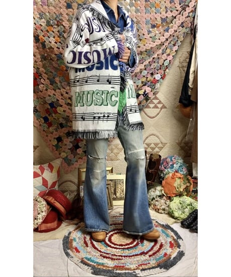 music tapestry fringe jacket
