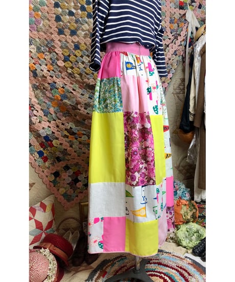 70's patchwork skirt