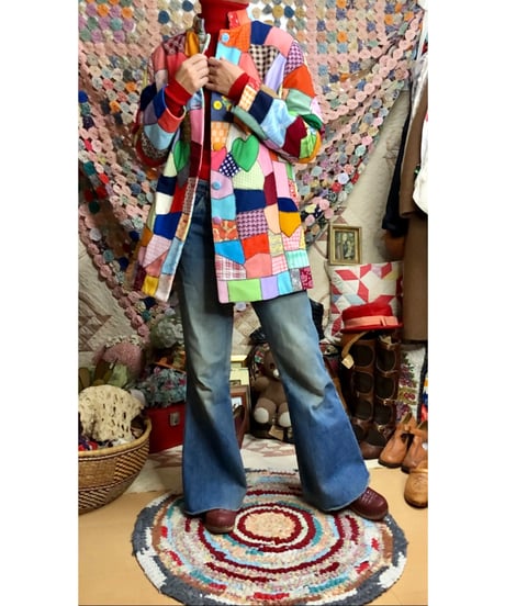 60-70s crazy quilt jacket