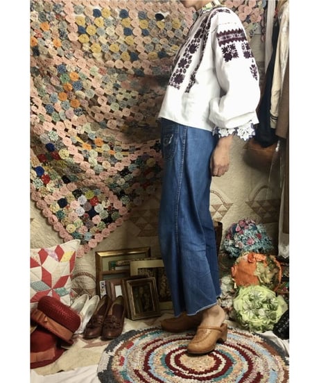 vintage croatian embroidered blouse