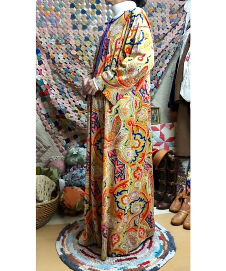 70s paisley dress