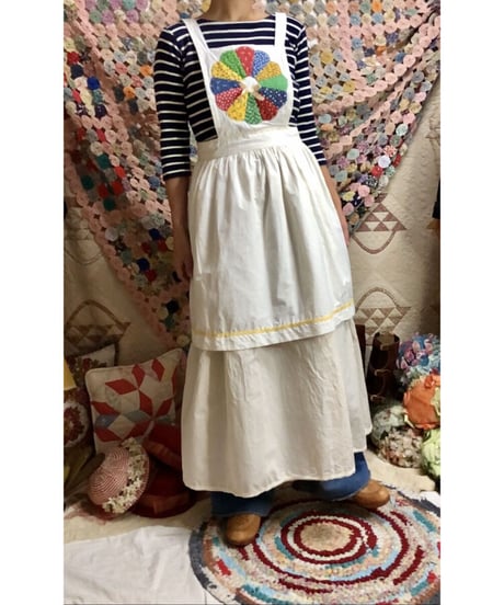 70's upcycle apron dress